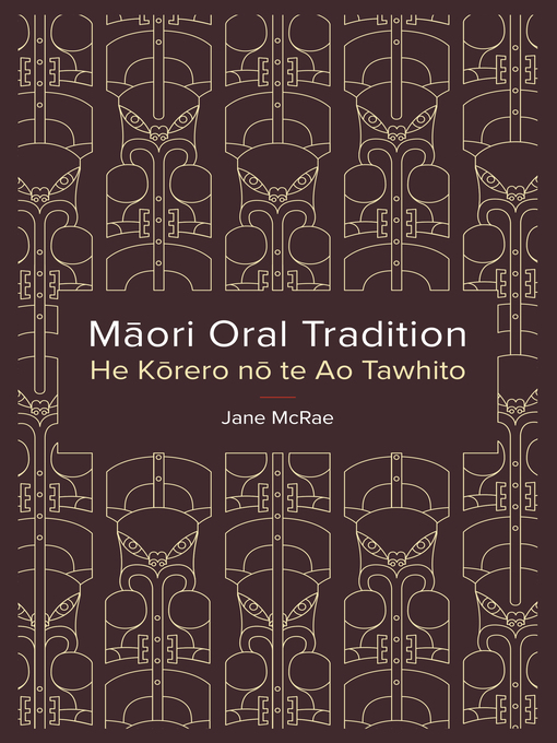 Cover image for Maori Oral Tradition